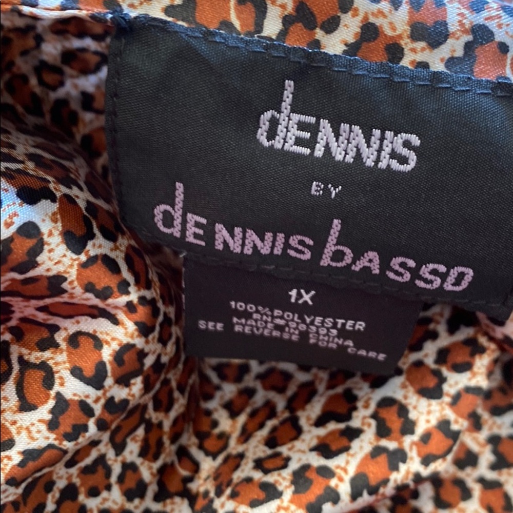 Dennis Basso animal print scarf - Picture 2 of 4